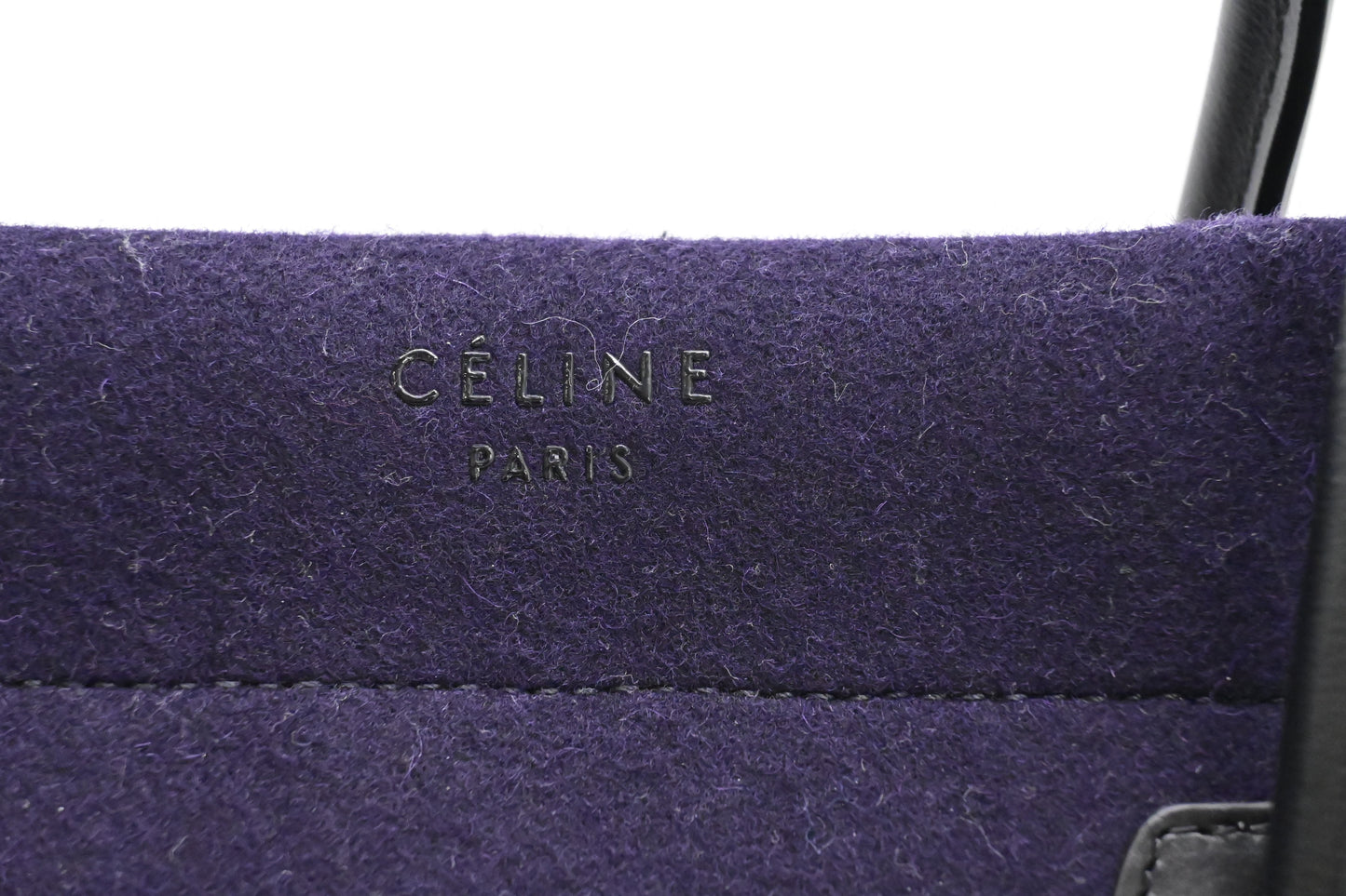 Celine Phantom Luggage in Navy Blue Felt