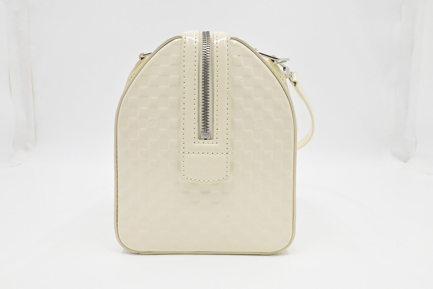 Louis Vuitton Speedy Cube in White Damier Facette Leather