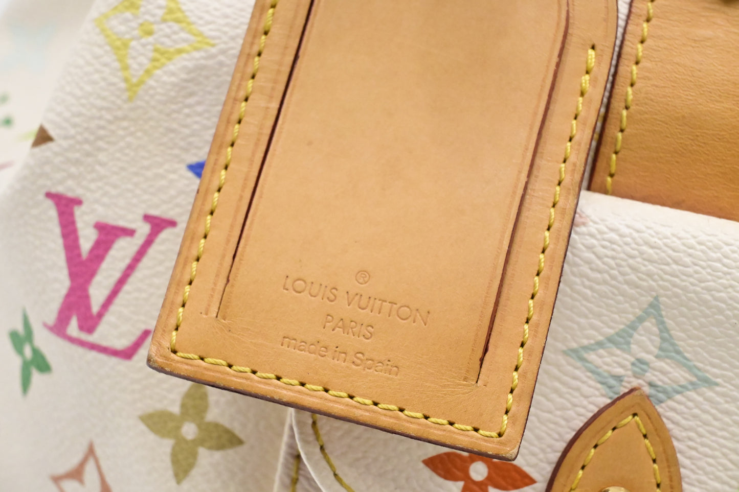 Louis Vuitton x Takashi Murakami Petit Noe in White Multicolor Monogram Canvas