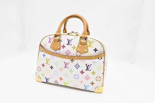 Louis Vuitton Trouville in White Multicolor Canvas