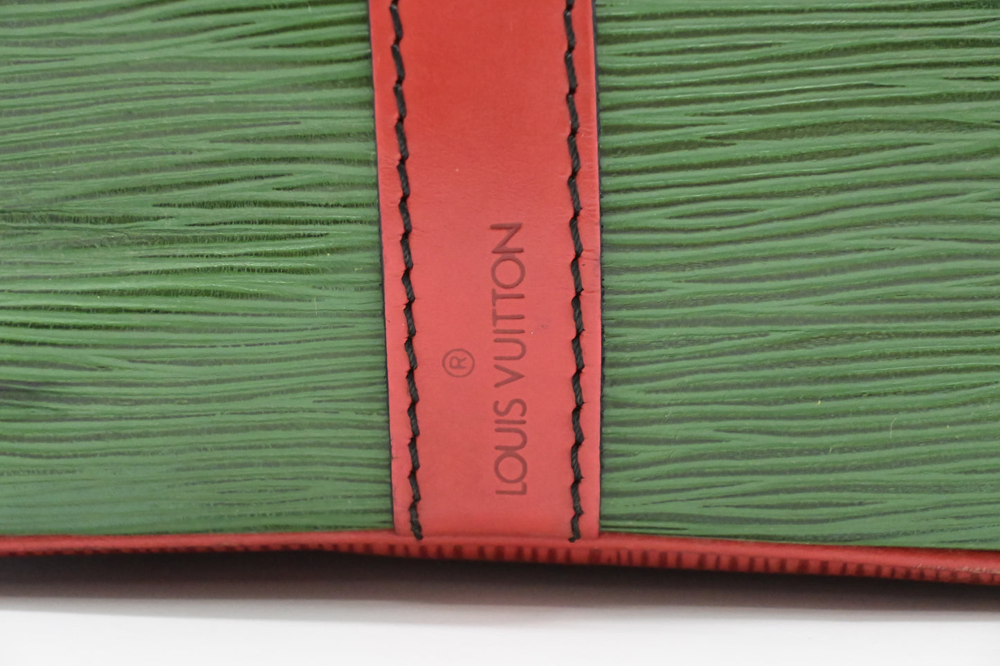 Louis Vuitton Petit Noe in Green & Red Epi Leather