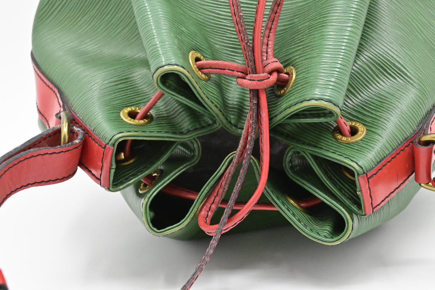 Louis Vuitton Petit Noe in Green & Red Epi Leather