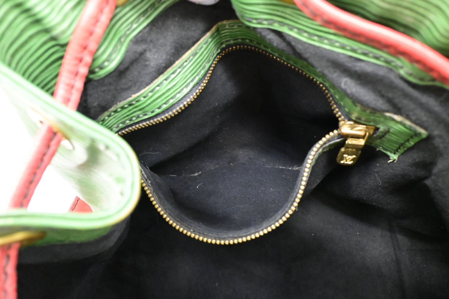 Louis Vuitton Petit Noe in Green & Red Epi Leather