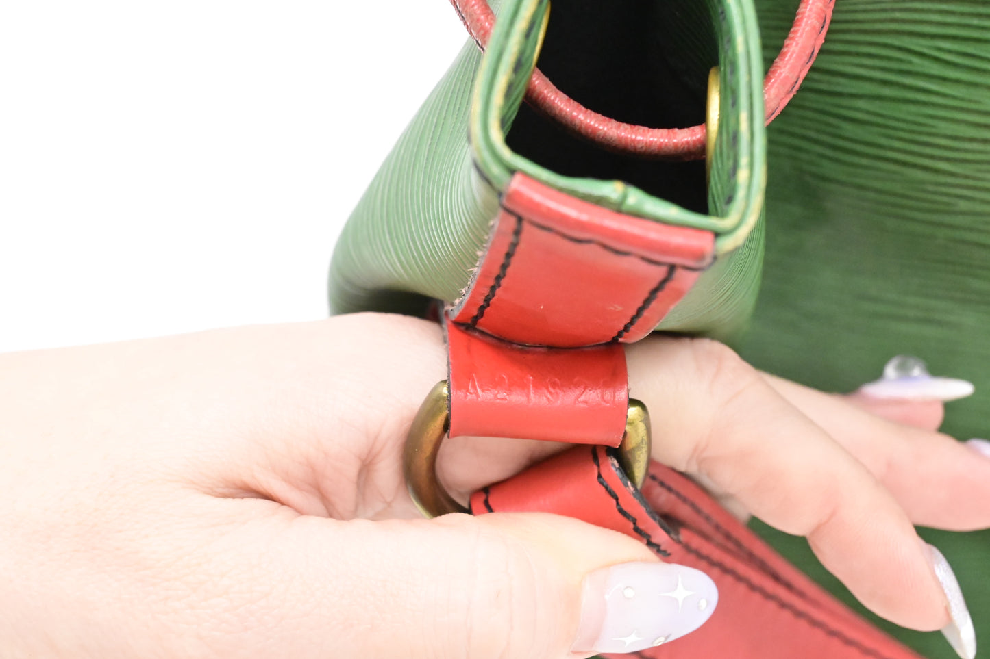 Louis Vuitton Petit Noe in Green & Red Epi Leather