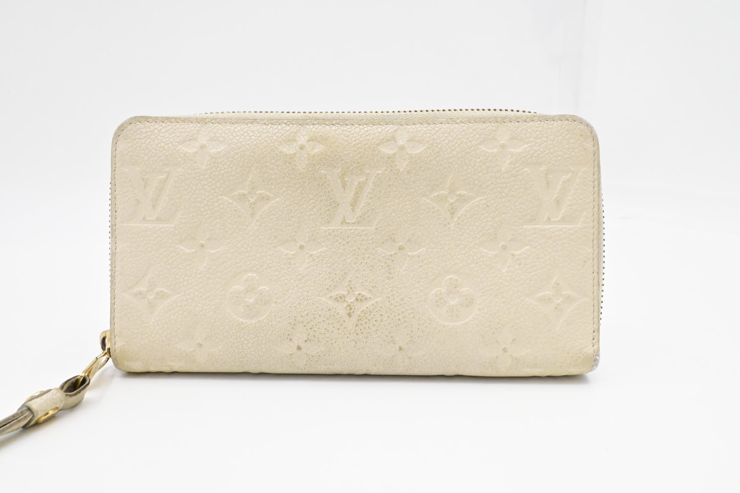 Louis Vuitton Long Zippy Wallet in White Empreinte Leather