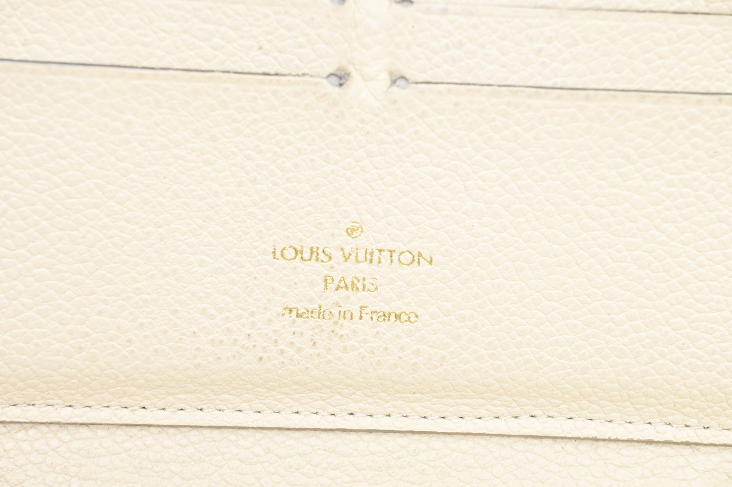 Louis Vuitton Long Zippy Wallet in White Empreinte Leather