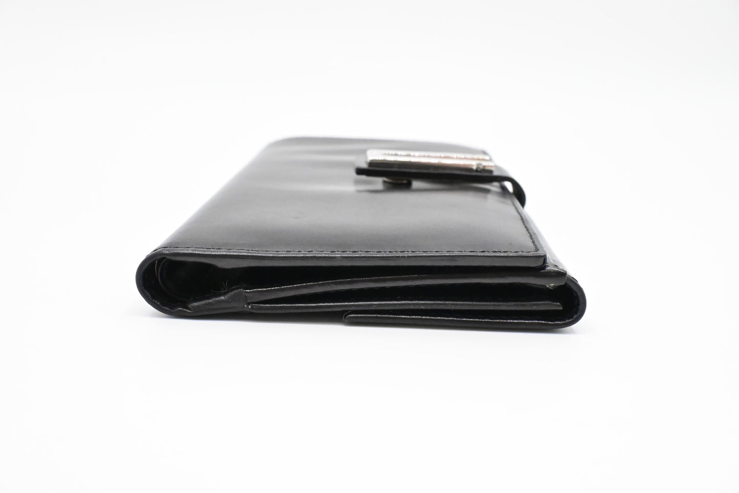 Ferragamo Bifold Long Wallet in Black Leather