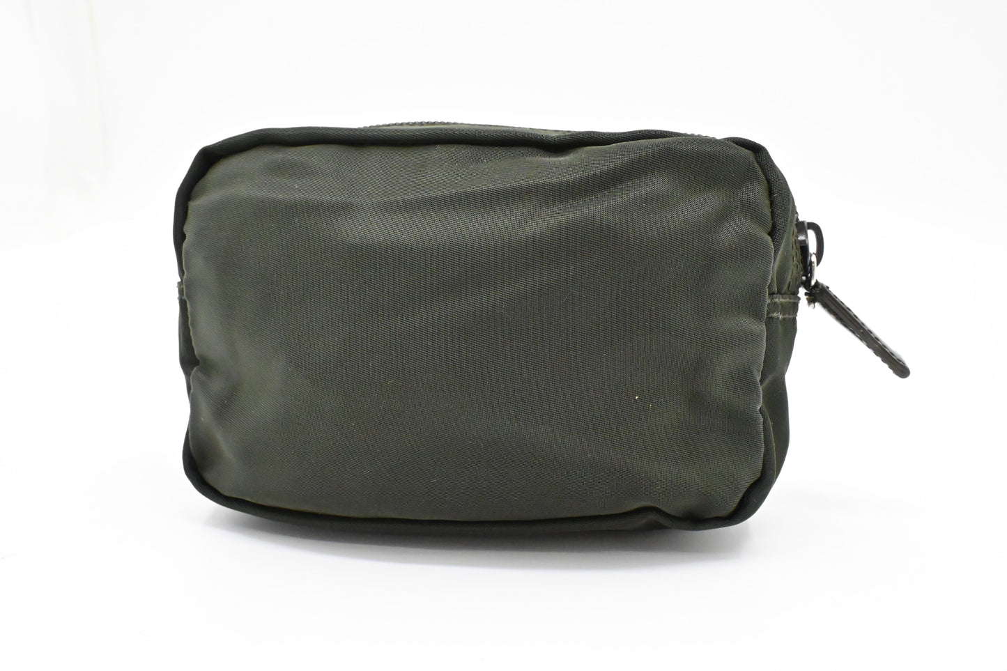 Prada Mini Pouch in Dark Green Nylon Canvas