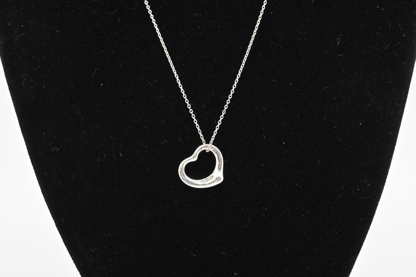 Tiffany & Co. Open Heart Necklace in Sterling Silver