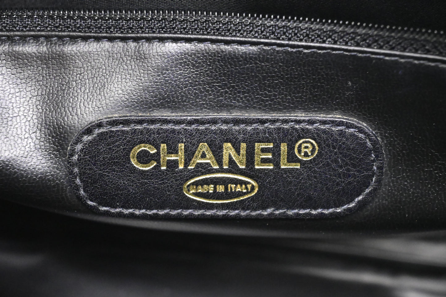 Chanel Bicolor Boston Bag in Black Quilted Lambskin