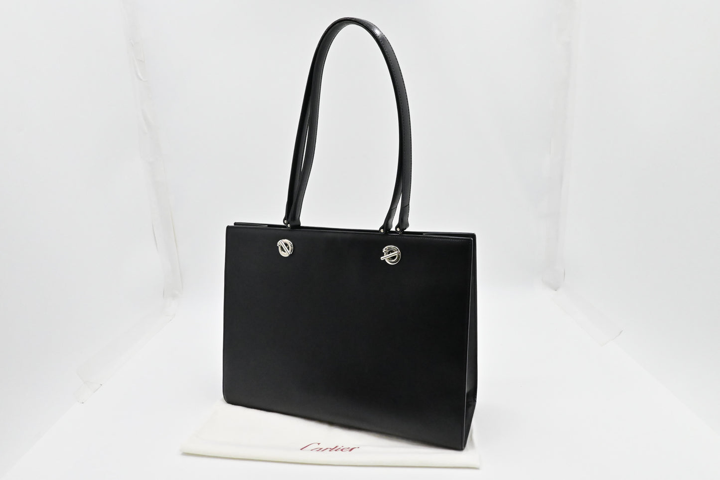 Cartier Panthere Tote Bag in Black Leather