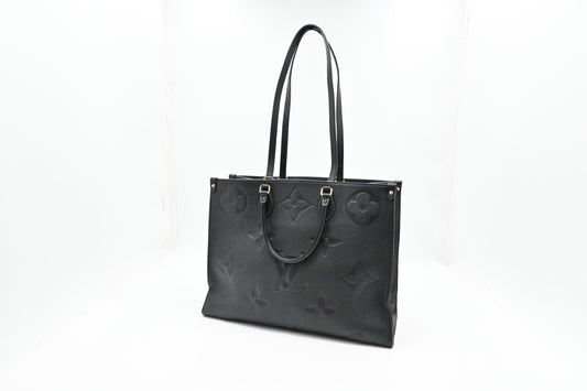 Louis Vuitton OnTheGo GM in Black Empreinte Leather