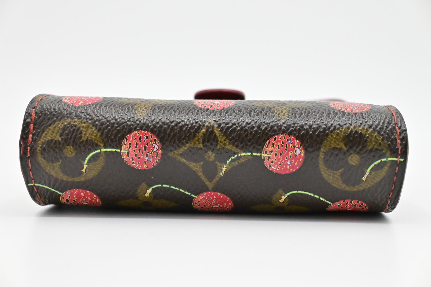 Louis Vuitton x Takashi Murakami Compact Zippy in Cherry Monogram Canvas