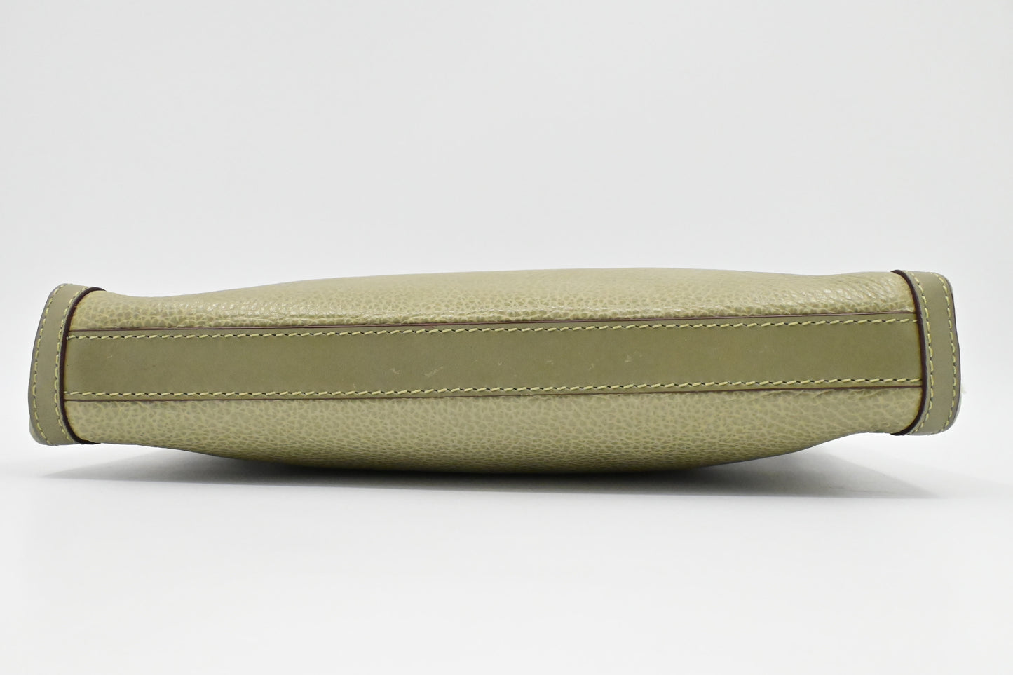 Celine Pouch in Olive Green Leather