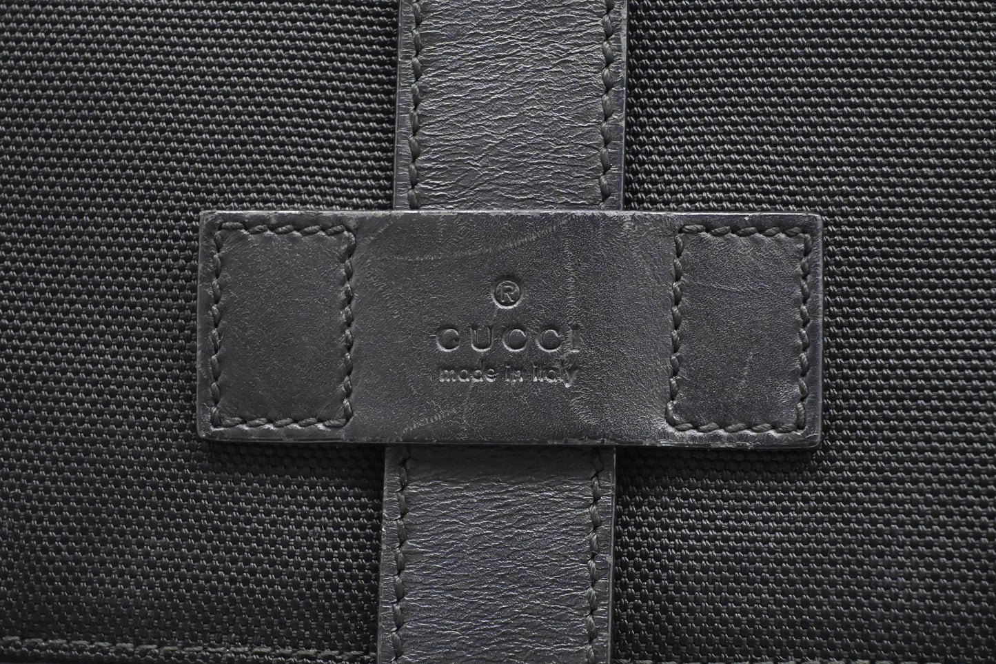 Gucci Web Techno Backpack in Black Canvas