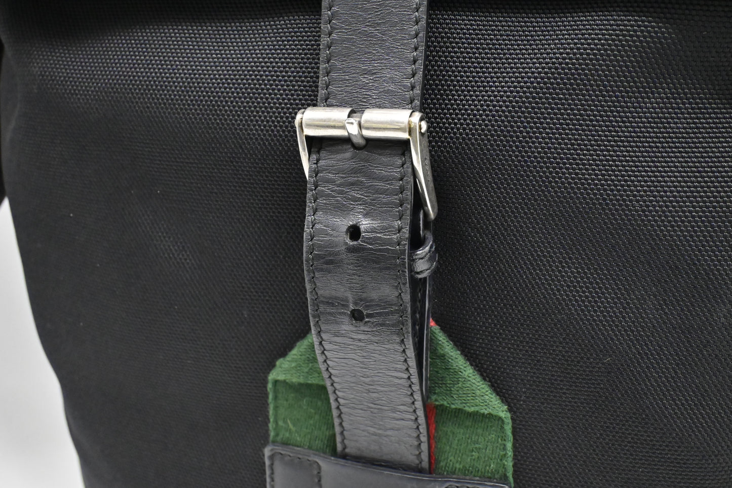 Gucci Web Techno Backpack in Black Canvas