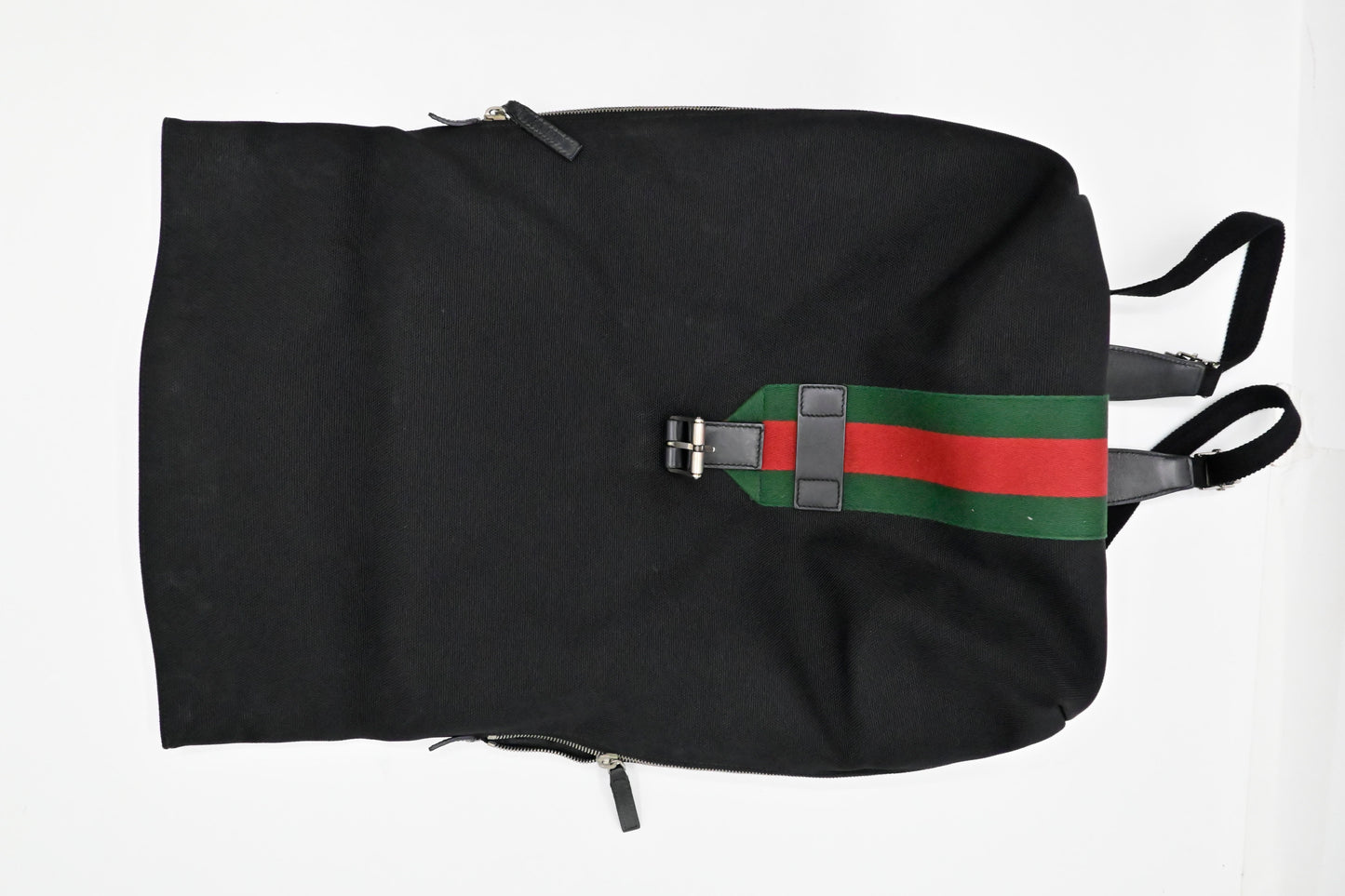 Gucci Web Techno Backpack in Black Canvas