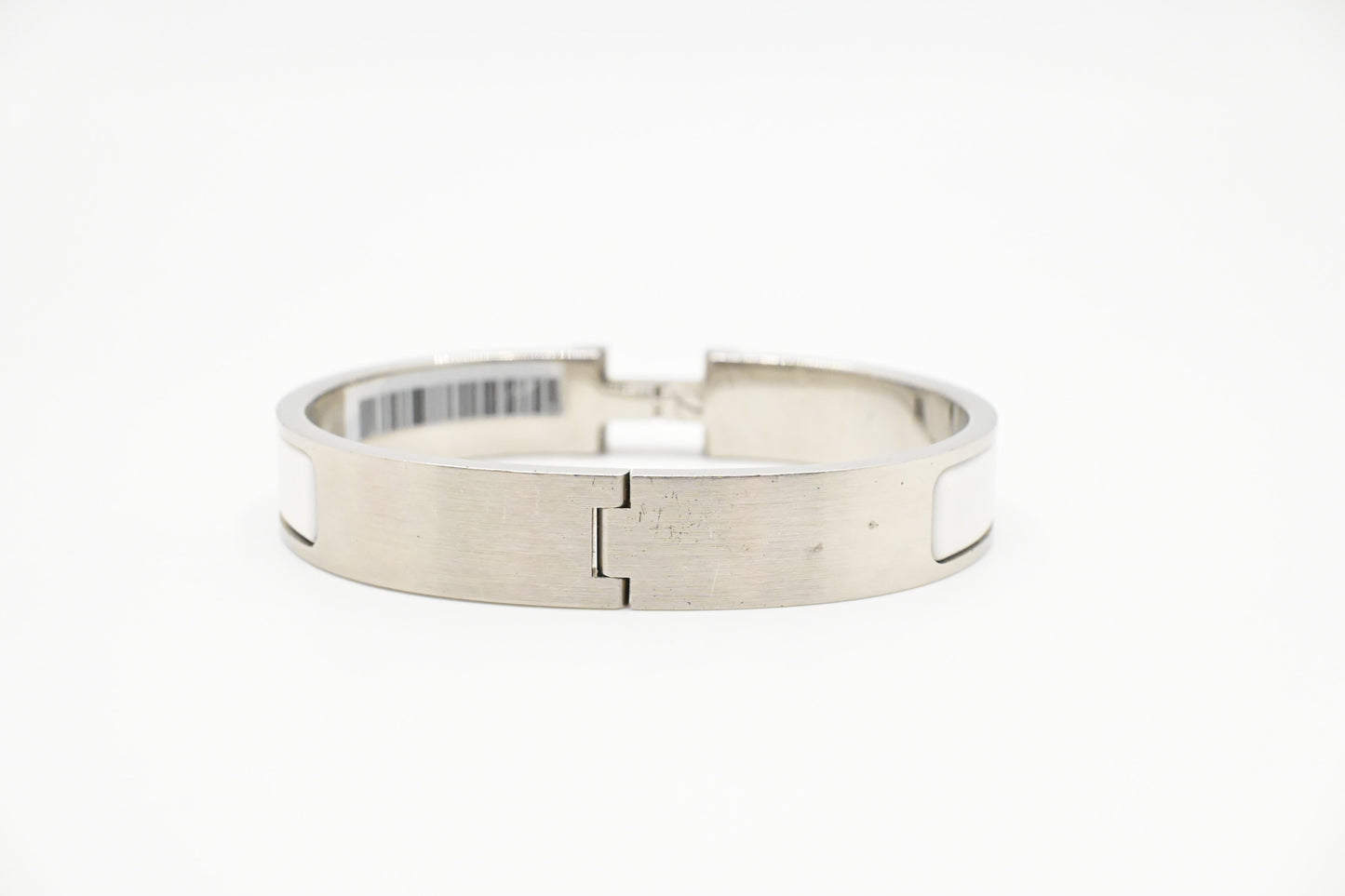 Hermes Clic Clac H Bracelet in White