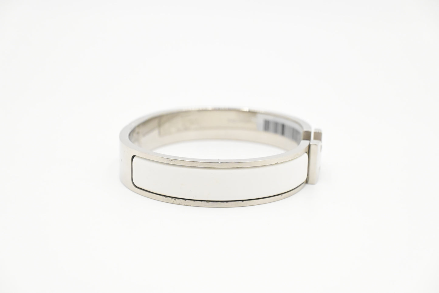 Hermes Clic Clac H Bracelet in White