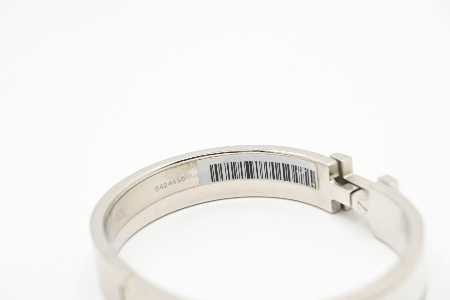 Hermes Clic Clac H Bracelet in White