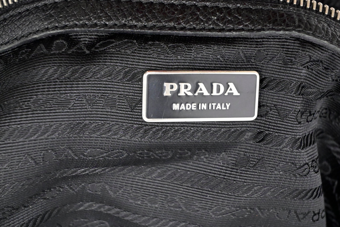 Prada Duffle Bag in Denim & Black Leather