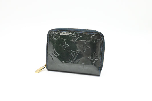 Louis Vuitton Coin Case in Dark Green Vernis Leather