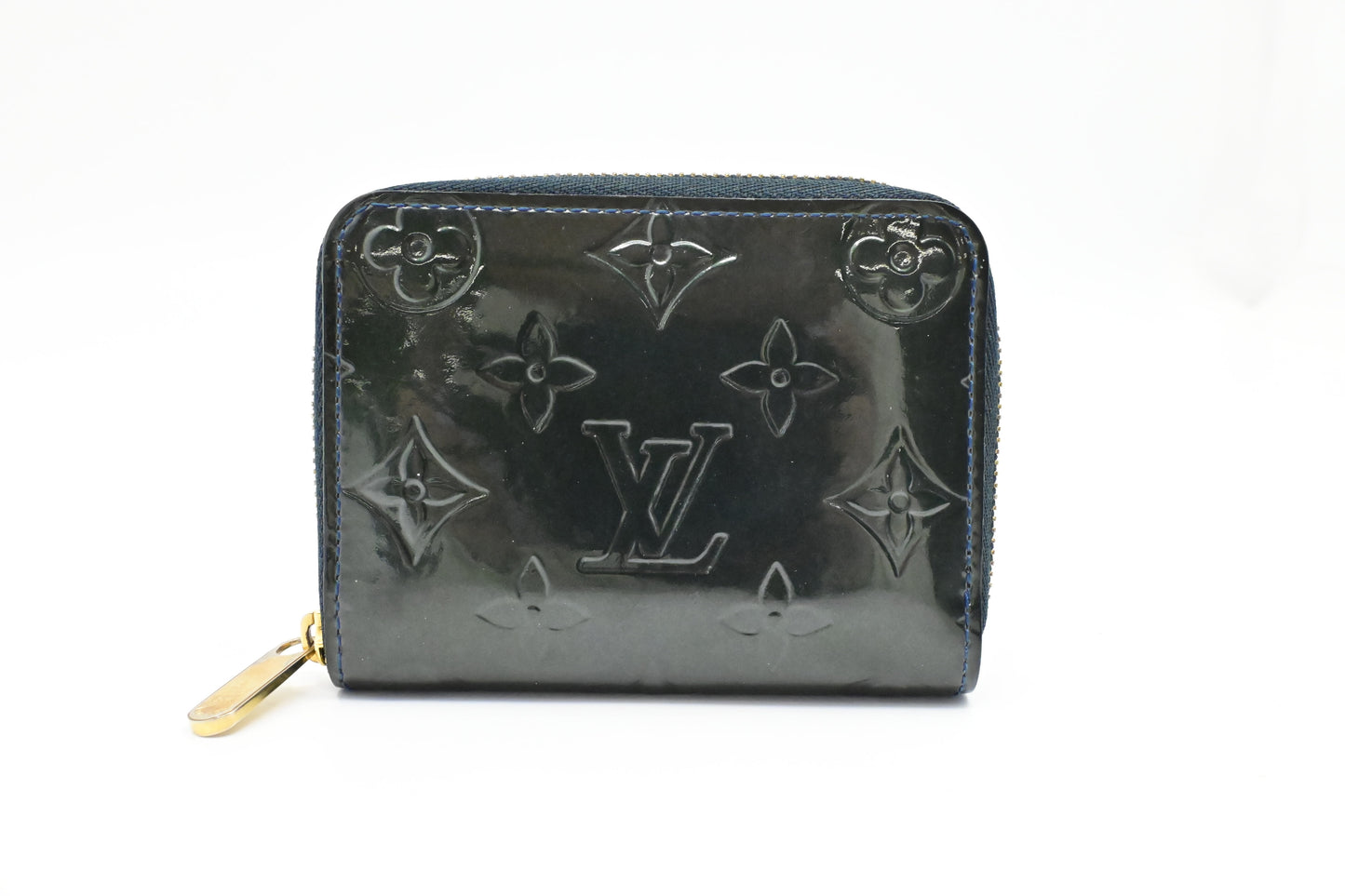 Louis Vuitton Coin Case in Dark Green Vernis Leather