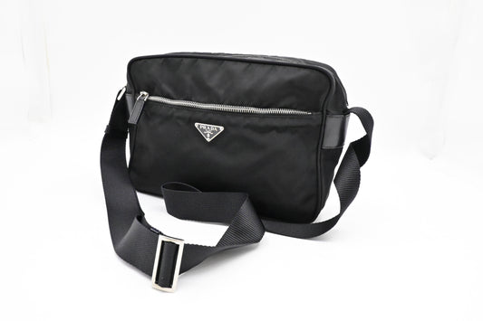 Prada Crossbody Bag in Black Nylon Canvas