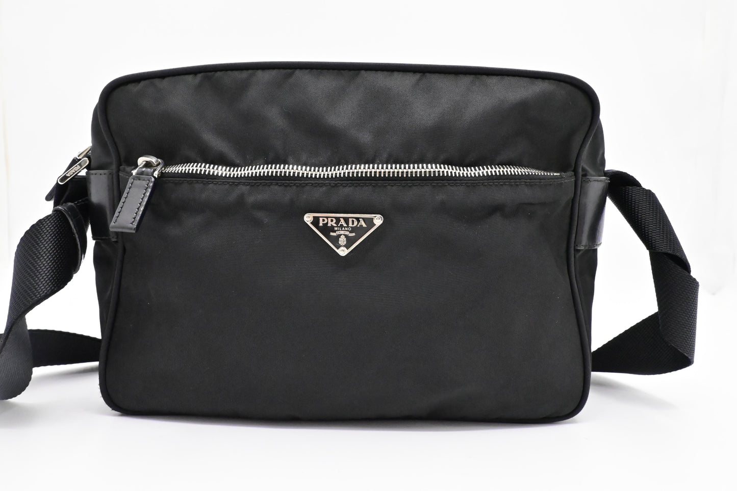 Prada Crossbody Bag in Black Nylon Canvas