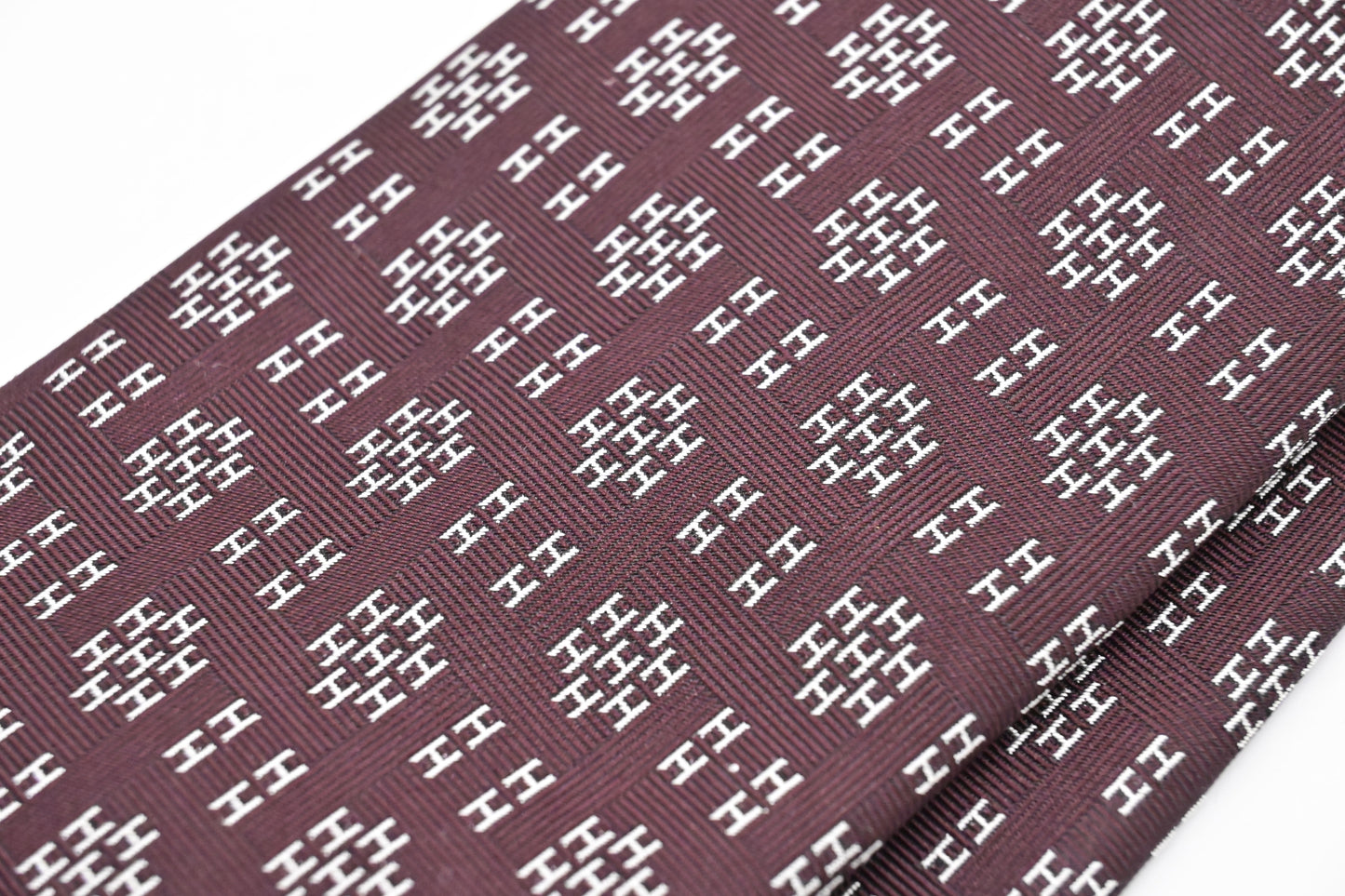 Hermes Tie in Red Silk