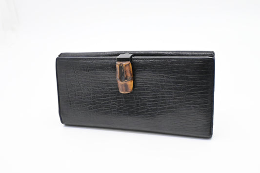 Gucci Long Wallet in Black Leather