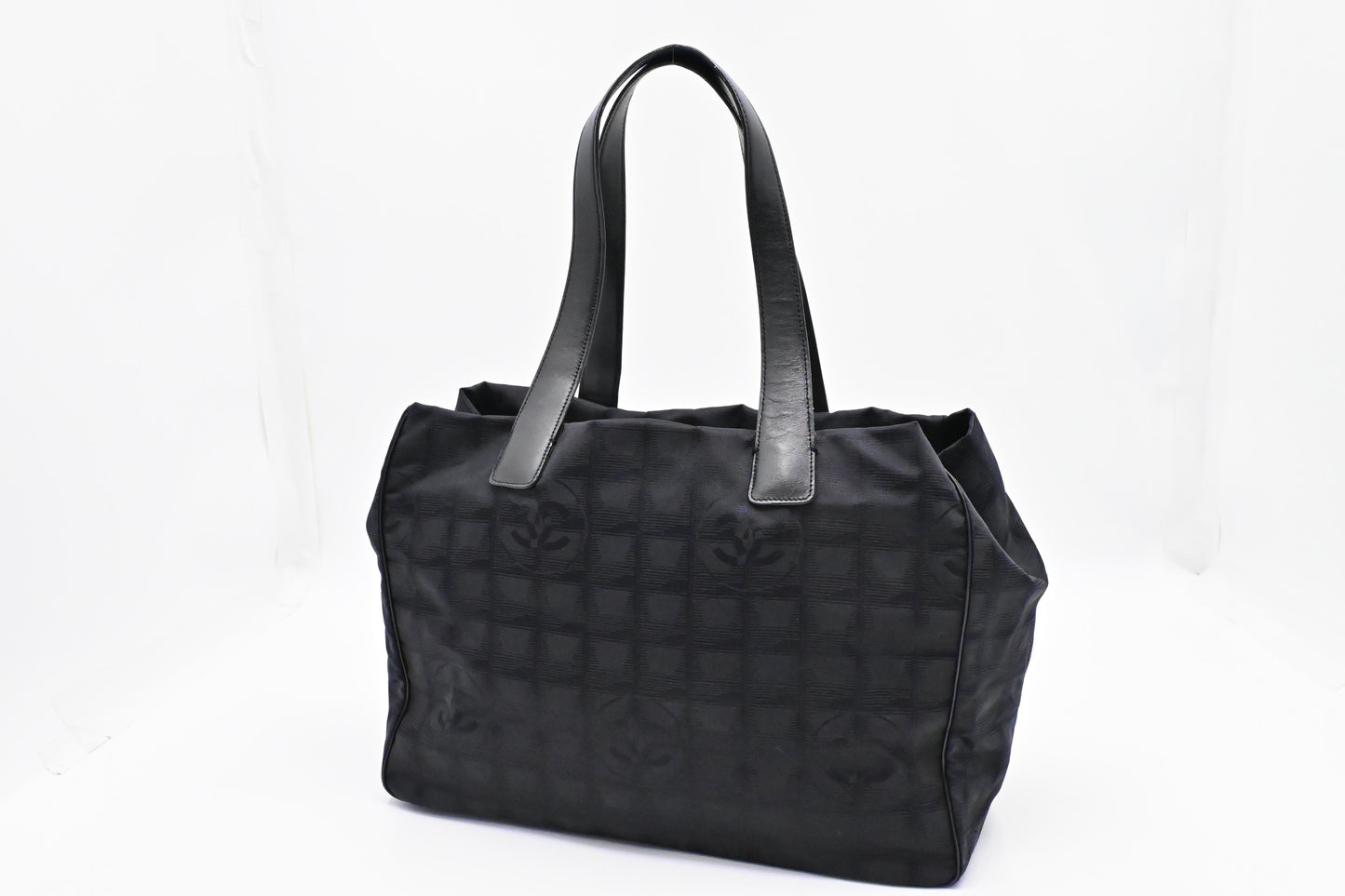 Chanel New Travel Line Tote in Black Canvas