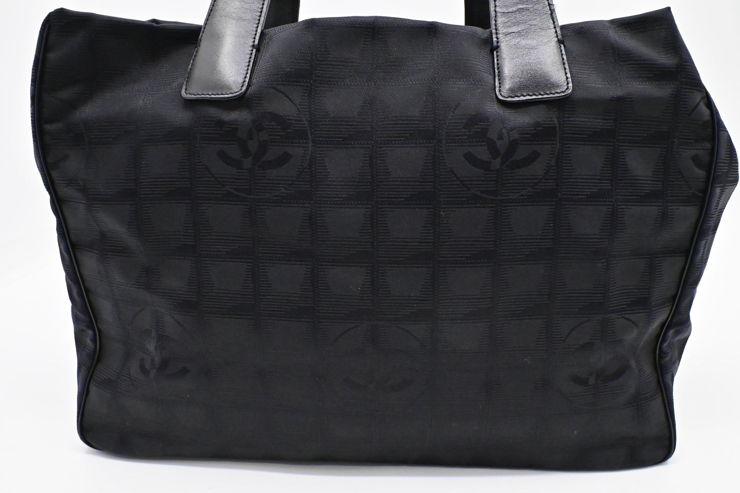 Chanel New Travel Line Tote in Black Canvas