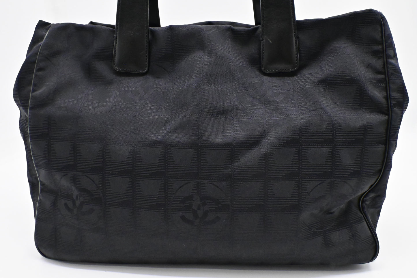 Chanel New Travel Line Tote in Black Canvas