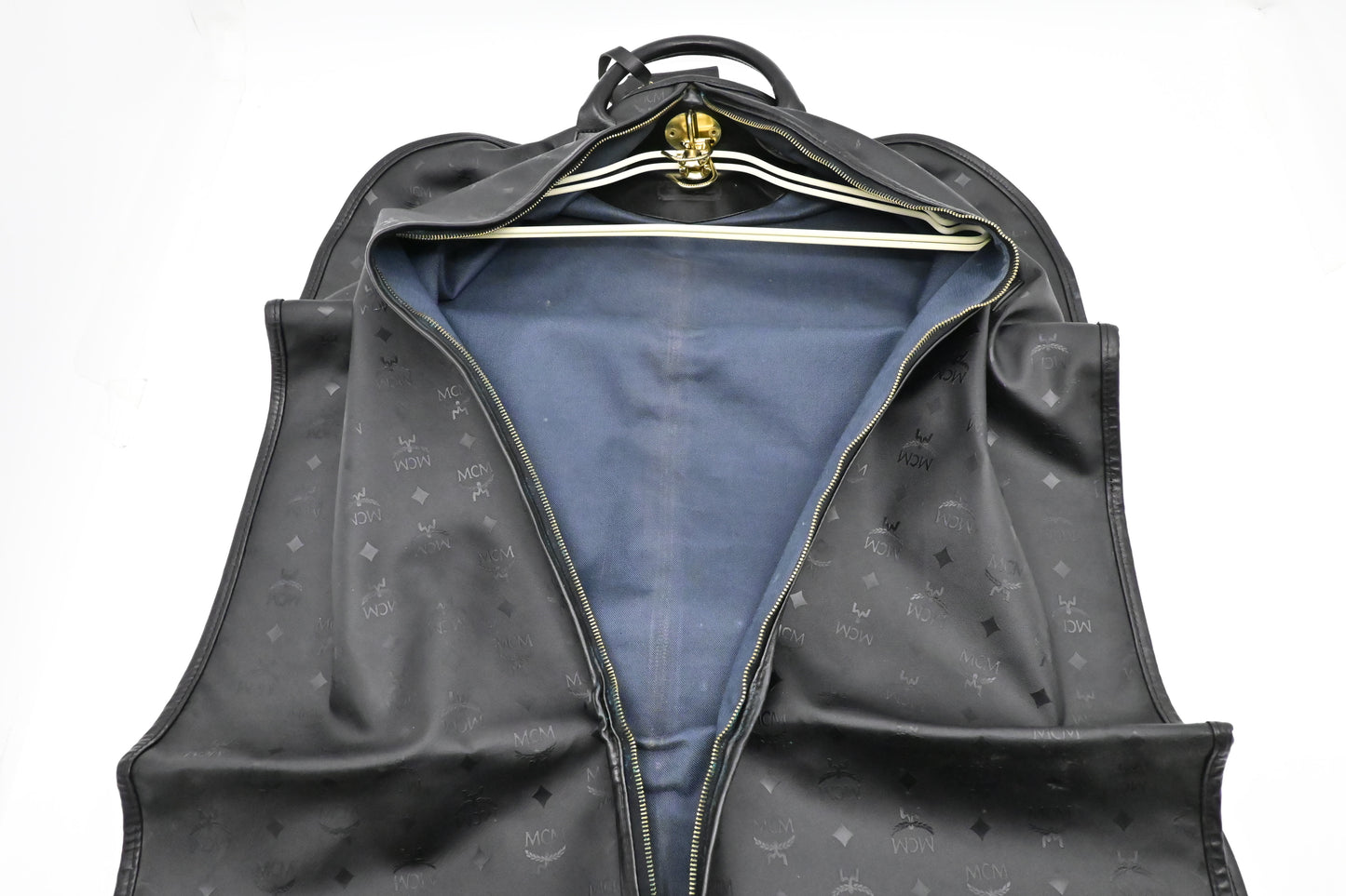 MCM Garment Bag in Black Coated Canvas