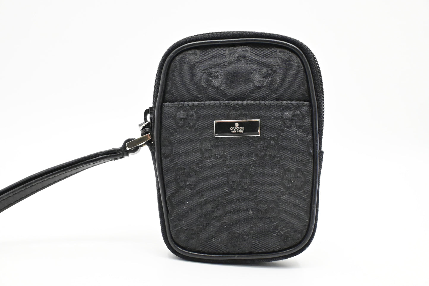 Gucci Mini Pouch in GG Black Canvas