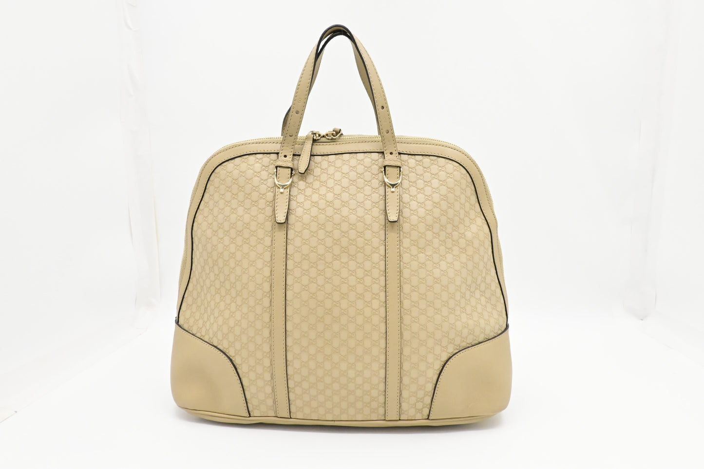 Gucci Handbag in Beige Micro Guccissima Leather