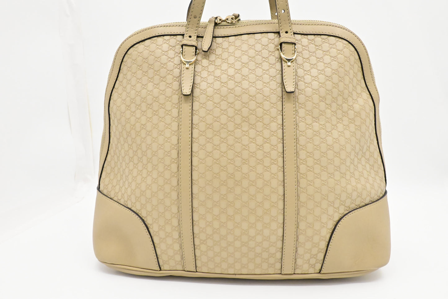 Gucci Handbag in Beige Micro Guccissima Leather