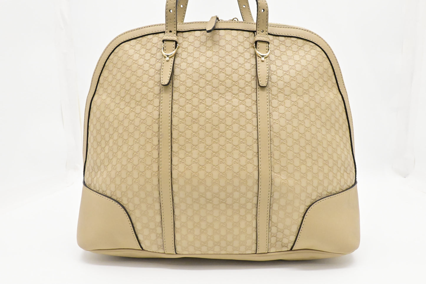 Gucci Handbag in Beige Micro Guccissima Leather