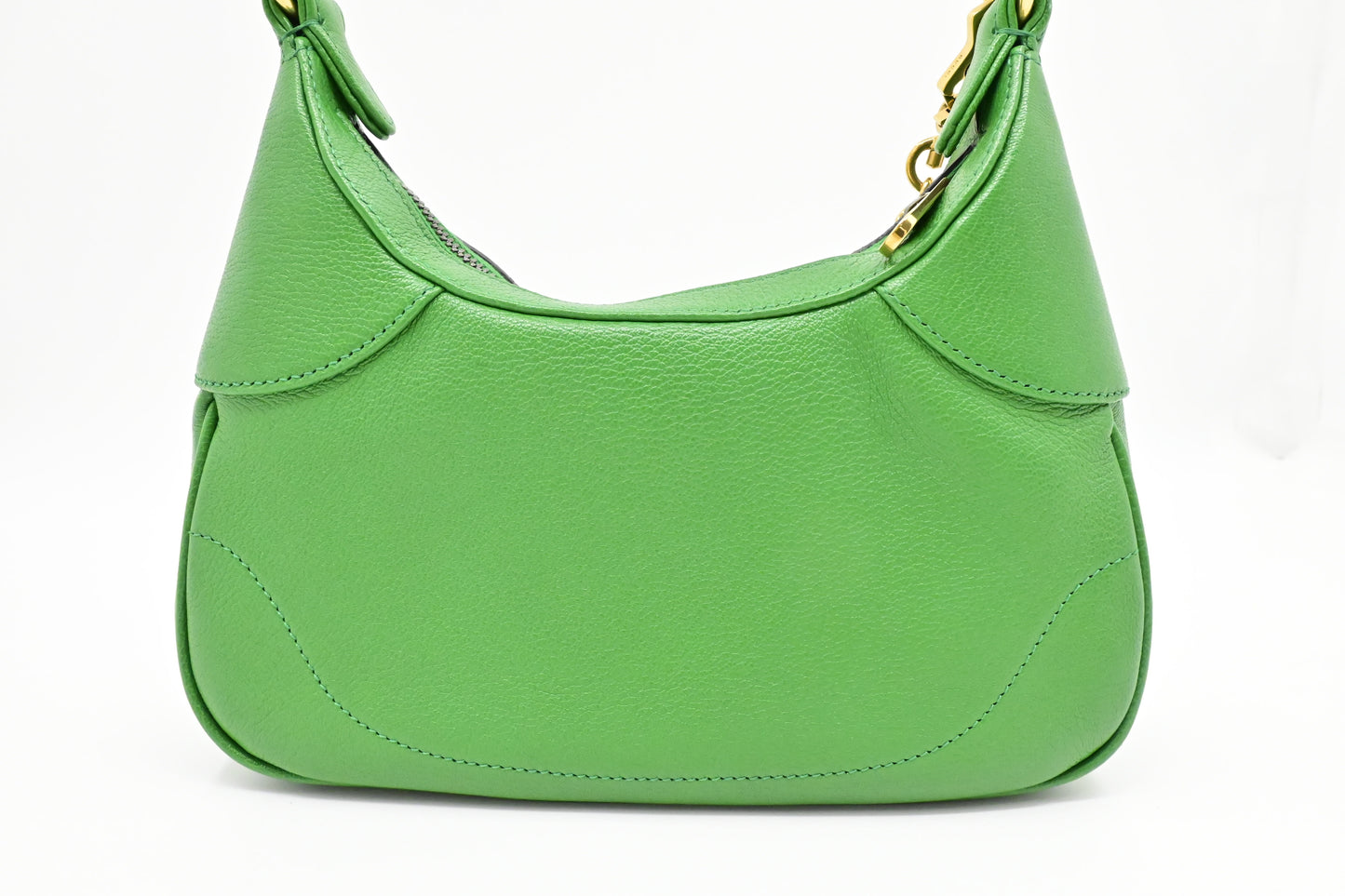 Gucci Small Aphrodite Shoulder Bag in Green Leather