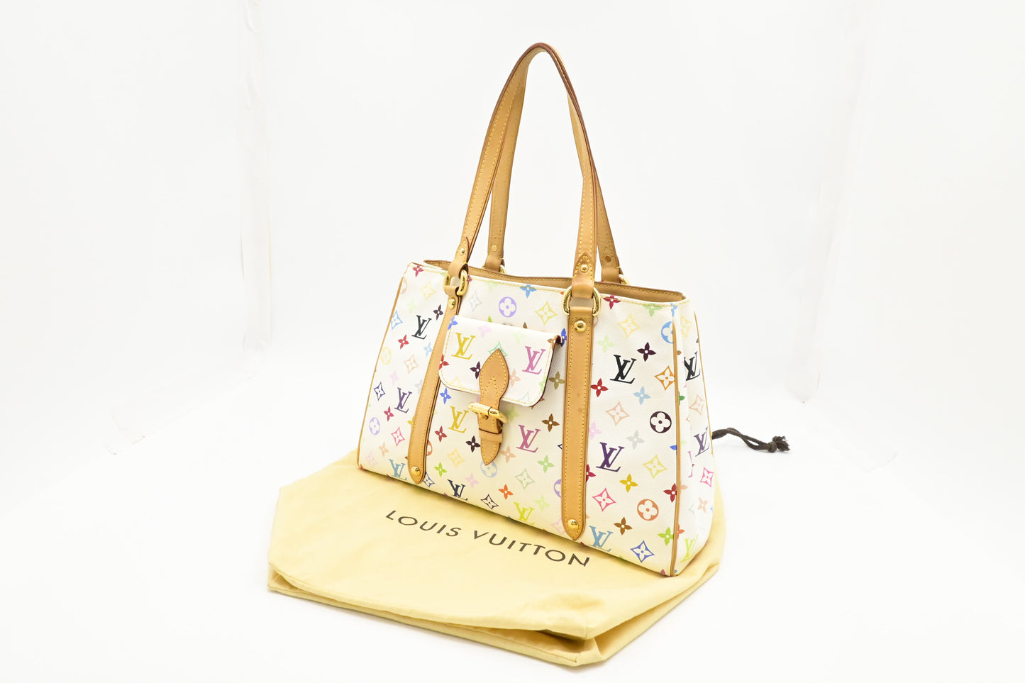 Louis Vuitton Aurelia in White Multicolor Canvas