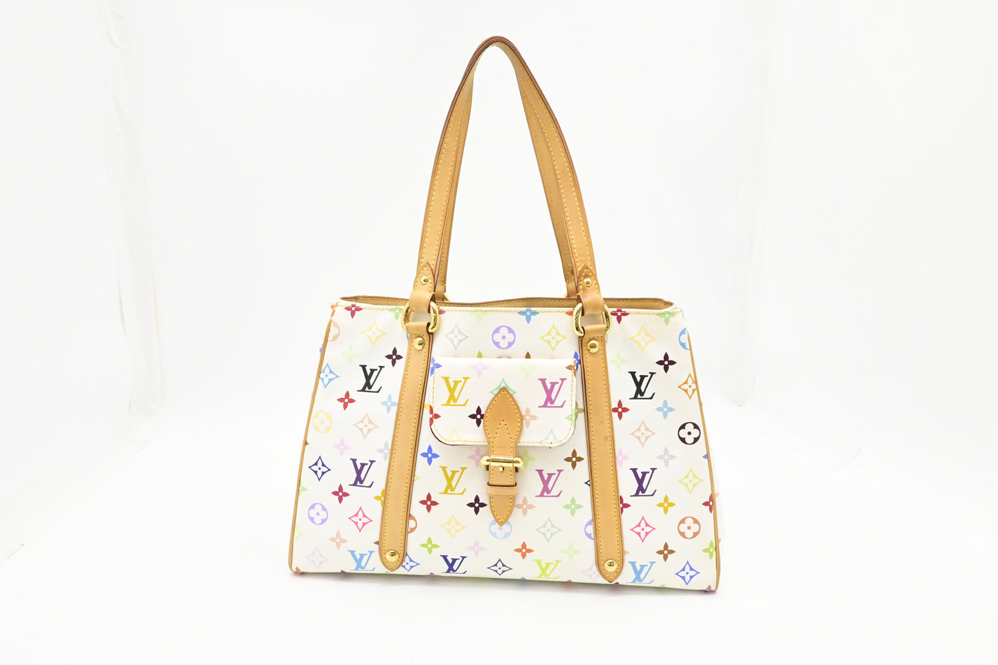 Louis Vuitton Aurelia in White Multicolor Canvas