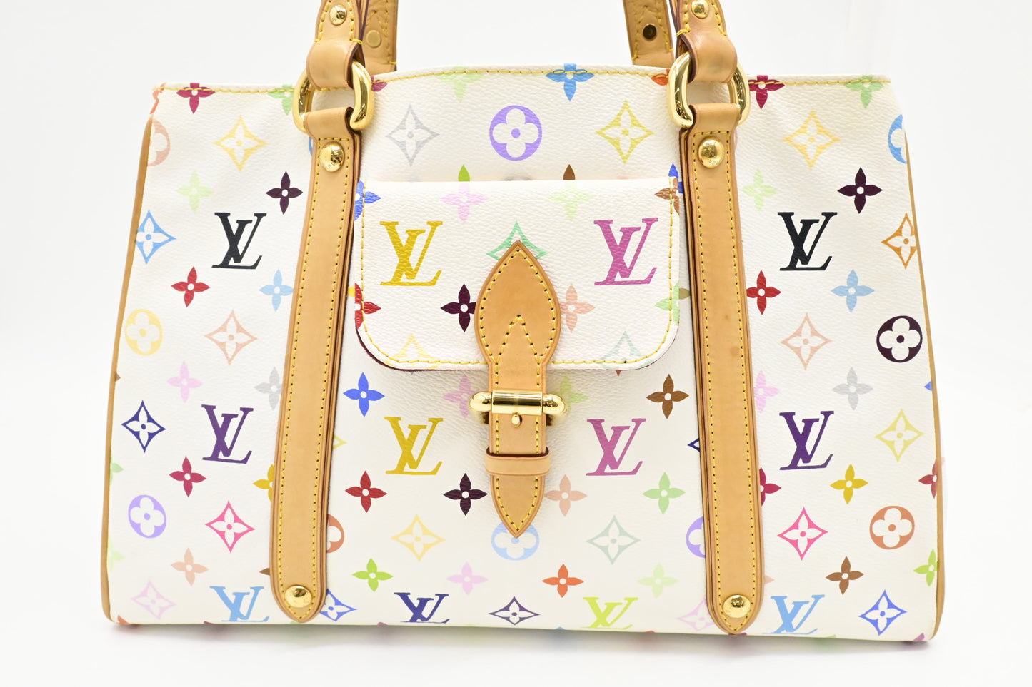 Louis Vuitton Aurelia in White Multicolor Canvas