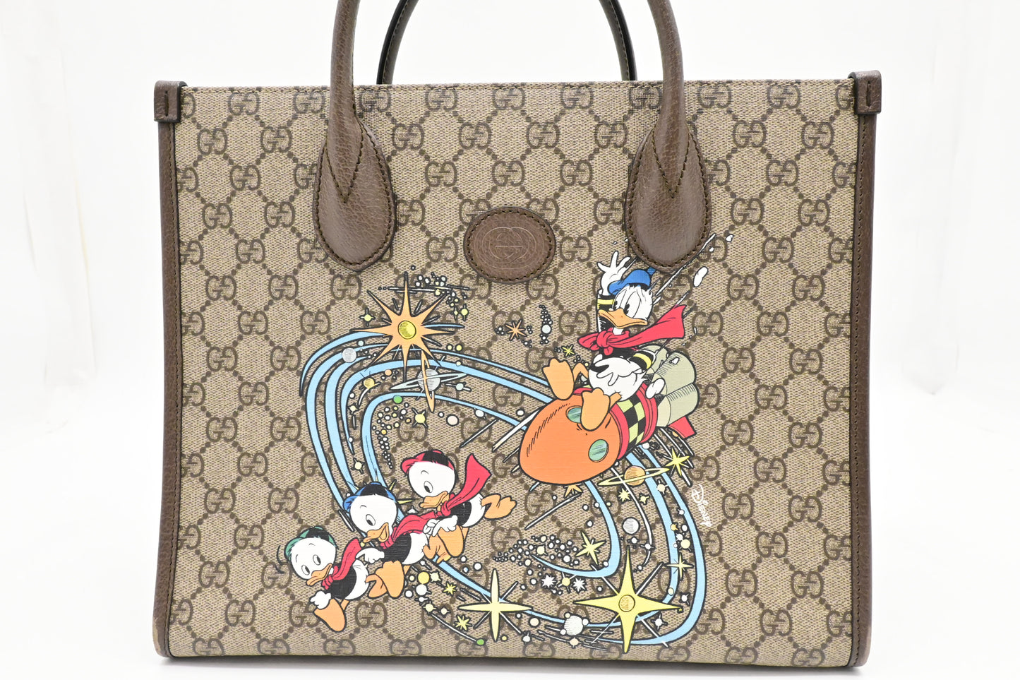 Gucci x Disney Donald Duck 2way Bag in GG Supreme Canvas