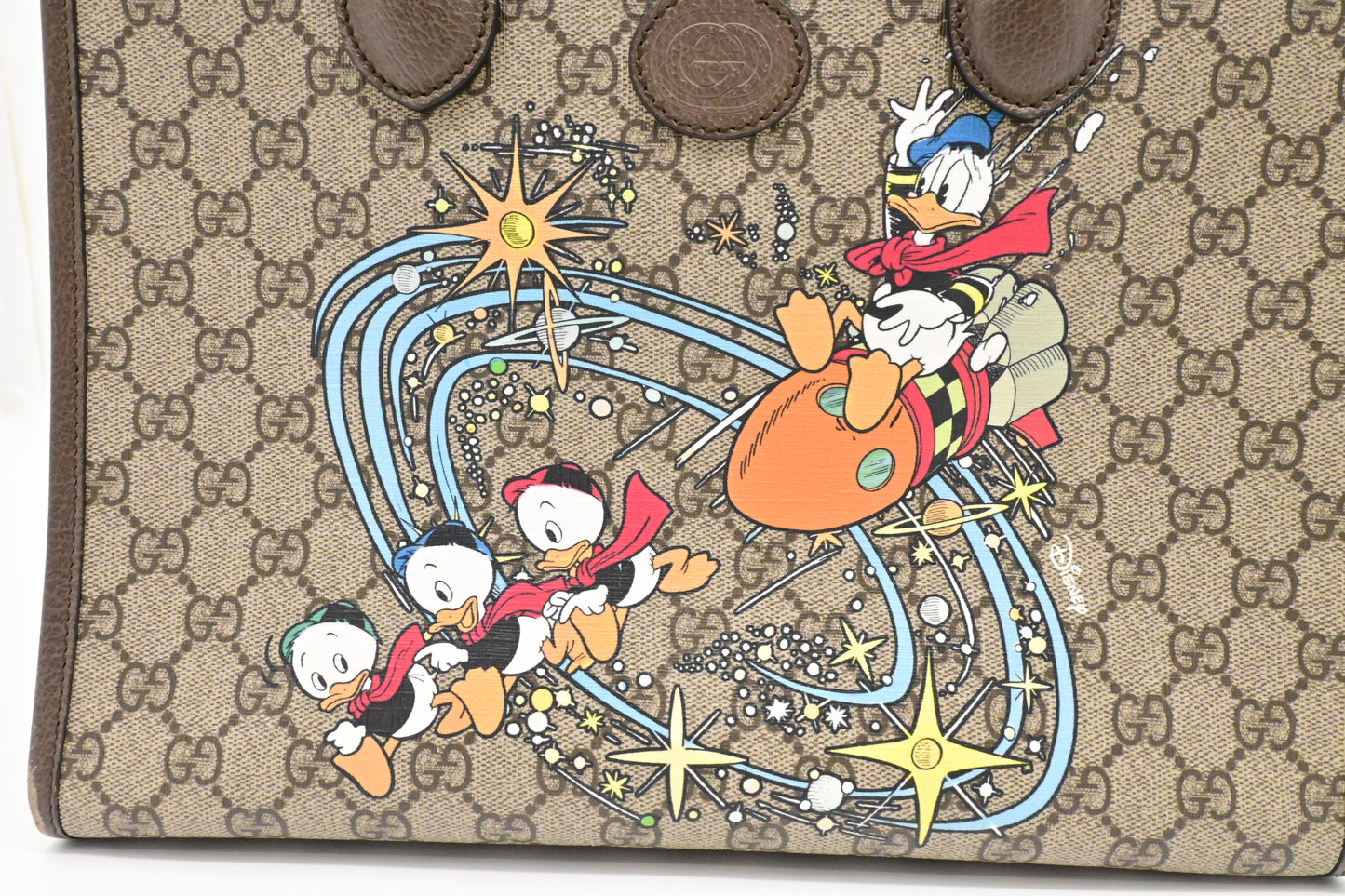 Gucci x Disney Donald Duck 2way Bag in GG Supreme Canvas