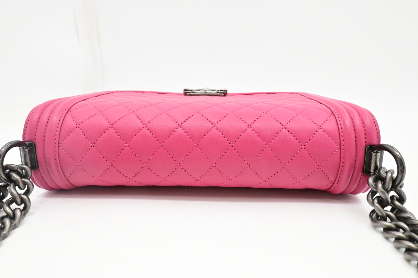 Chanel New Medium Boy in Pink Leather