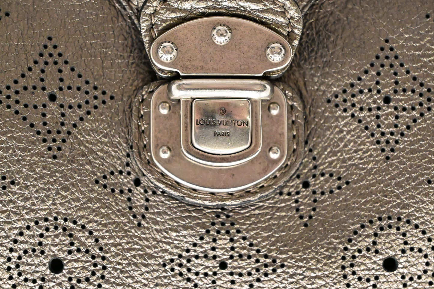 Louis Vuitton Mahina XS in Metallic Bronze Leather