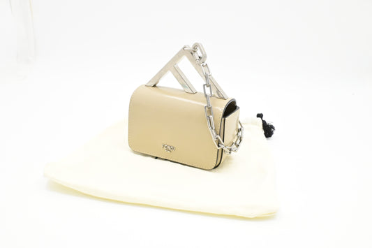 Fendi Mini First Sight in Beige Leather