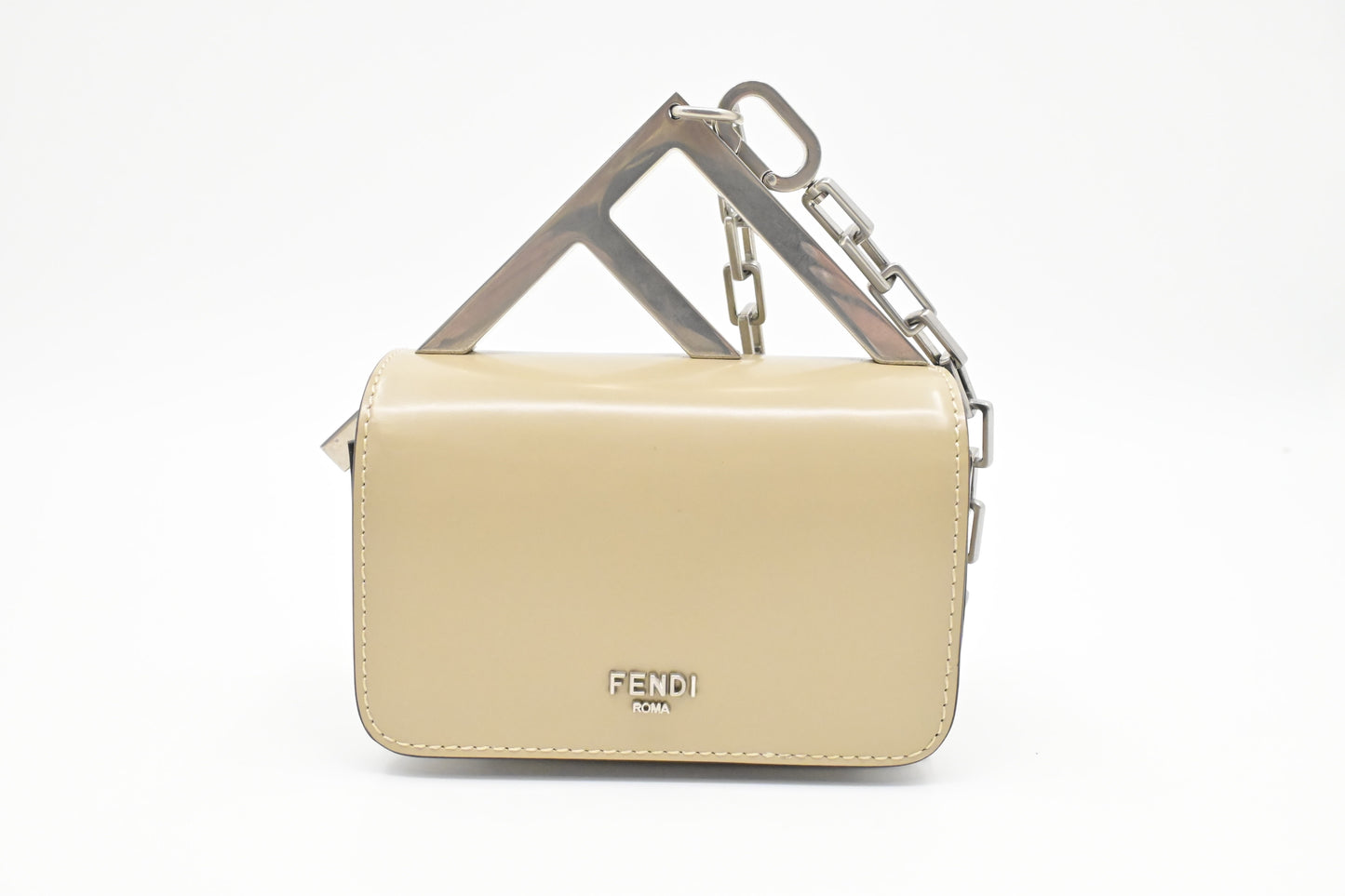 Fendi Mini First Sight in Beige Leather