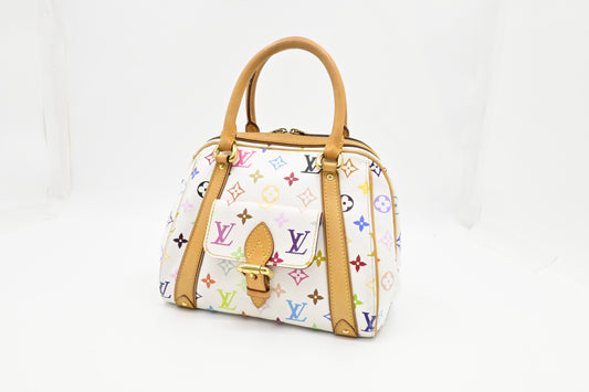 Louis Vuitton Priscilla in White Multicolor Canvas